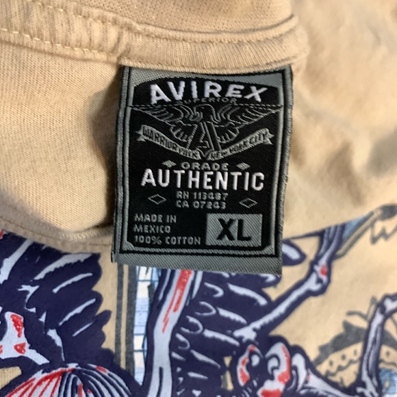 3/$30 Avirex Flying Grim Reaper Tee XL - Picture 2 of 5